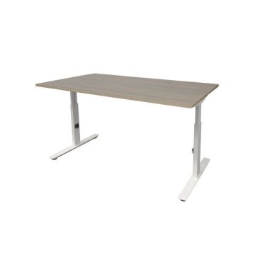 Linesto Plus Verstelbaar Bureau, 160 x 80 cm, Robson, Wit