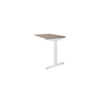 Linesto Plus Verstelbare Aanbouwtafel, 120 x 60 cm, Licht Kersen, Wit