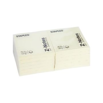 Sticky Z-Notes Notitieblok 76 x 76 mm Geel