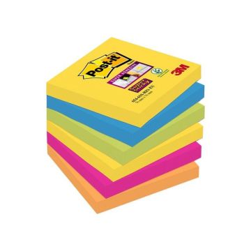 Super Sticky Notes Neon Assorti 76 x 76 mm