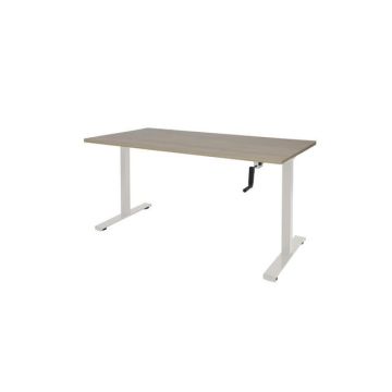 Dextro Slinger Zit-Sta Bureau, 160 x 80 cm, Lindberg Eiken, Zwart