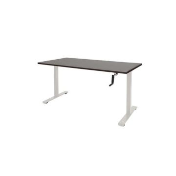 Dextro Slinger Zit-Sta Bureau, 160 x 80 cm, Logan Eiken, Wit