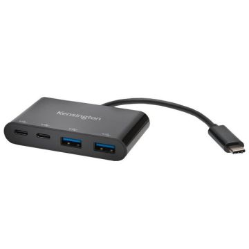 CH1000 USB-C Hub, 4-poorten, Zwart