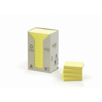 Recycled Notes Canary Yellow 38 x 51 mm Geel