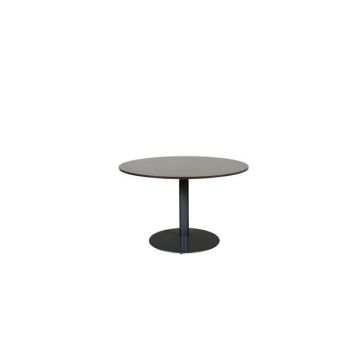 Linesto Ronde Vergadertafel, 120 cm, Logan, Zwart