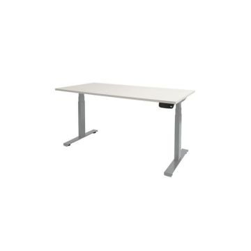 Dextro Plus Verstelbaar Bureau, 160 x 80 cm, Wit, Aluminium