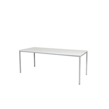 Tavolo Tafel, 200 x 80 cm, Grijs, Aluminium