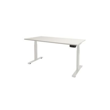 Dextro Plus Verstelbaar Bureau, 180 x 80 cm, Wit, Wit