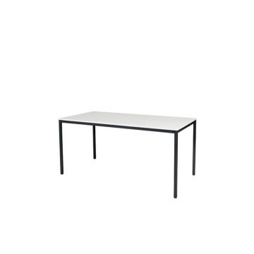 Tavolo Tafel, 160 x 80 cm, Wit, Zwart