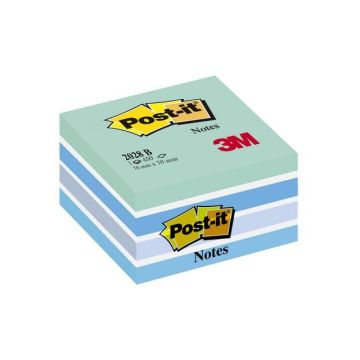 Notes Kubus 76 x 76 mm Pastelblauw