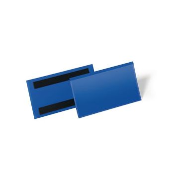 Magnetische Documenthouder, 150 x 67 mm, Horizontaal, Blauw