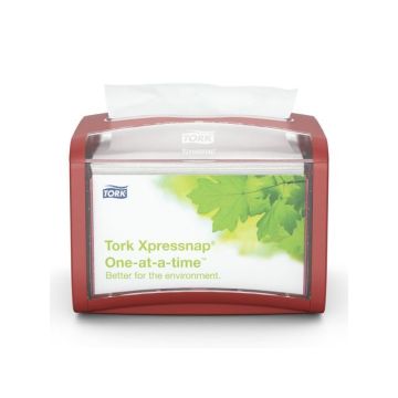 Xpressnap Tabletop Servetdispenser, 155 x 201 x 150 mm, Plastic, Rood