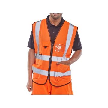 Executive Veiligheidsvest, Reflecterend, Maat 5XL, Oranje