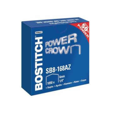 B8 PowerCrown Premium Nietjes, 6 mm, Verzinkt Staal, Zilver