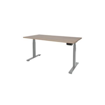 Dextro Plus Verstelbaar Bureau, 180 x 90 cm, Licht Kersen, Aluminium