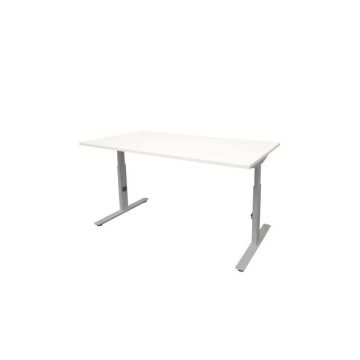 Linesto Plus Verstelbaar Bureau, 180 x 90 cm, Wit, Aluminium