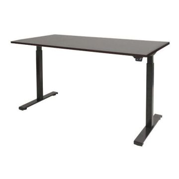 Dextro Basic Verstelbaar Bureau, 120 x 80 cm, Logan, Zwart