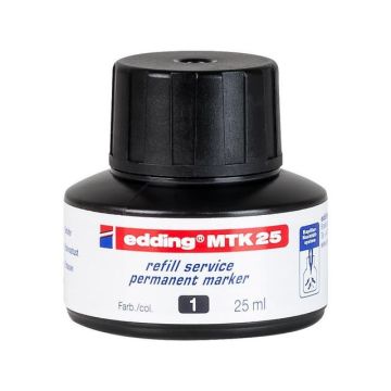 MTK 25-inktnavulling voor Edding EcoLine 21 en 22 permanente markers zwart