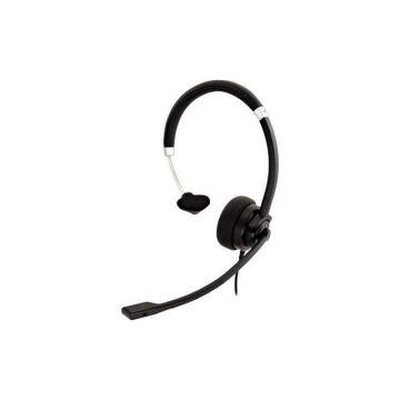 HA401 Deluxe On-Ear Mono Headset, Bekabeld 3.5 mm jack, Zwart