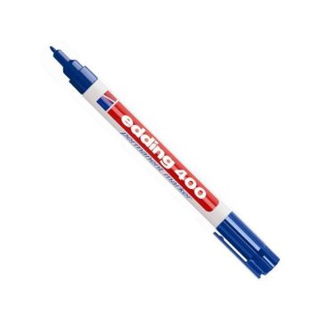 400 Permanente Marker, Ronde Punt, 1 mm, Blauw