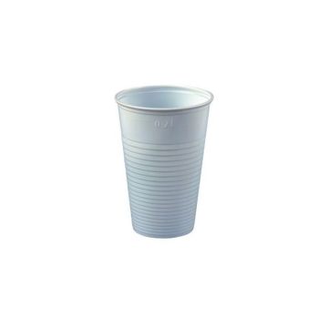 Drinkbeker, Plastic, 200 ml, Wit