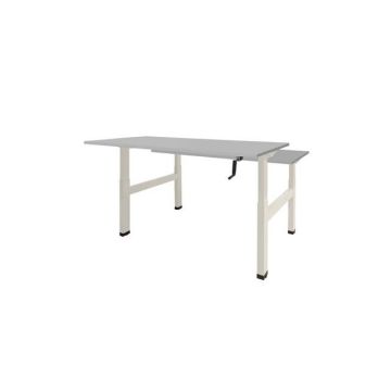 Dextro Duo Zit-Sta Bureau, 160 x 80 cm, Grijs, Wit