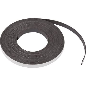 Magneetband 12,5 x 1,5 mm, zelfklevend, rol 10 m