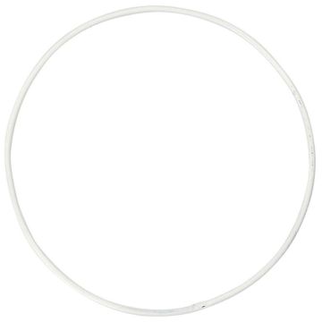 Draadring D30cm dikte 3mm metaal wit/pk5