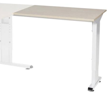 Linesto Plus Verstelbare Aanbouwtafel, 80 x 60 cm, Robson, Wit