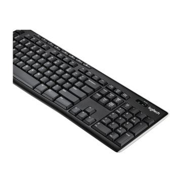 LOGITECH K270 Cordless Keyboard USB-unifying-nano-receiver Black (DE)