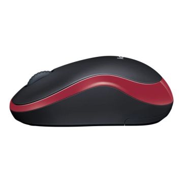 LOGITECH M185 Mouse optical wireless 2.4 GHz USB wireless receiver red