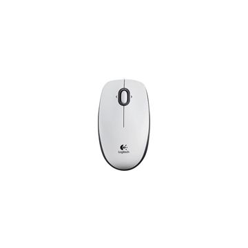 LOGITECH B100 Mouse right and left-handed optical 3 buttons wired USB white