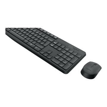 LOGITECH MK235 Wireless Keyboard + Mouse Combo Grey (DE)