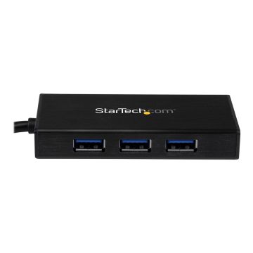 STARTECH.COM ST3300GU3B USB 3.0 to 3-port USB Hub + Gigabit Ethernet