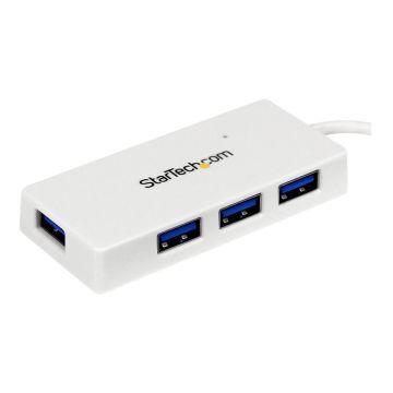 STARTECH.COM ST4300MINU3W 4 Port SuperSpeed Mini USB 3.0 Hub White