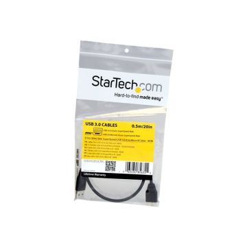 STARTECH.COM Slim Micro USB 3.0 Cable - M/M - 0.5m 20in