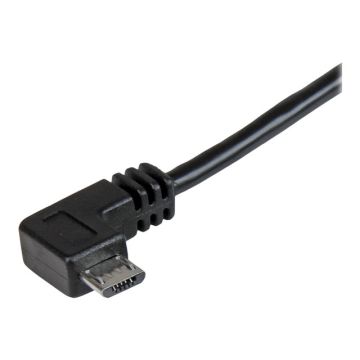 STARTECH.COM Micro-USB Charge-and-Sync Cable M/M - Right-Angle Micro-USB - 30/24 AWG - 1 m 3 ft.