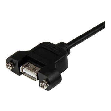 STARTECH.COM 3ft Panel Mount USB Cable A to A - F/M