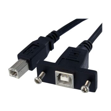 STARTECH.COM 3 ft Panel Mount USB Cable B to B - F/M