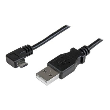 STARTECH.COM Micro-USB Charge-and-Sync Cable M/M - Right-Angle Micro-USB - 24 AWG - 2 m 6 ft.