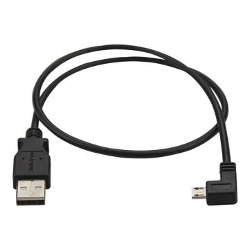 STARTECH.COM Micro-USB Charge-and-Sync Cable M/M - Left-Angle Micro-USB - 24 AWG - 0.5 m