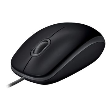 LOGITECH B110 Silent Mouse right and left-handed optical 3 buttons wired USB