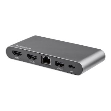 STARTECH.COM USB-C Multiport Adapter - Dual-Monitor - Windows - USB-C to Dual 4K HDMI Adapter - 2x U