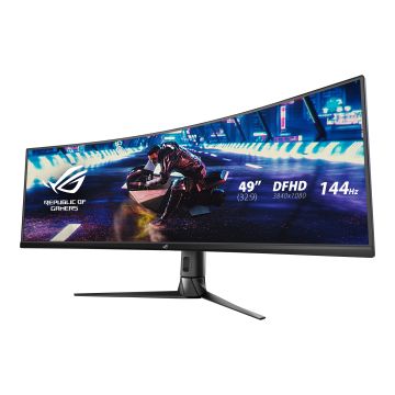 ASUS Display XG49VQ 49 inch Gaming Curved DFHD 144Hz 3840x1080 Freesync 2 HDR 4ms 21:9 USB HDMI DP S