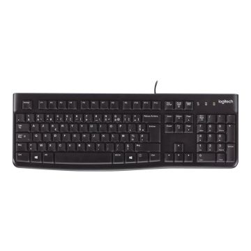 LOGITECH K120 Corded Keyboard black USB (ESP) MEDITER