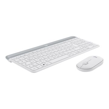 LOGITECH Slim Wireless Keyboard and Mouse Combo MK470 - OFFWHITE - DEU - CENTRAL