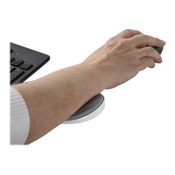 STARTECH.COM Wrist Rest - Ergonomic Desk Wrist Pad - Sliding Wrist Rest for Use w/ Mouse - Silver Fabric - Office Wrist Support