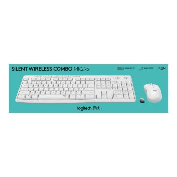 LOGITECH MK295 Silent Wireless Combo - OFF WHITE - UK - INTNL