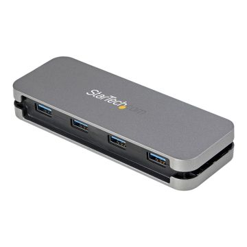 STARTECH.COM 4 Port USB 3.0 Hub 4x USB-A 5Gbps Laptop/Desktop USB Type-A Hub USB Bus Powered 11i Long Cable/Cable Management