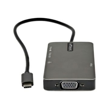 STARTECH.COM USB-C Multiport Adapter - USB-C to 4K HDMI or VGA Mini Dock 100W PD Passthrough 3x USB 